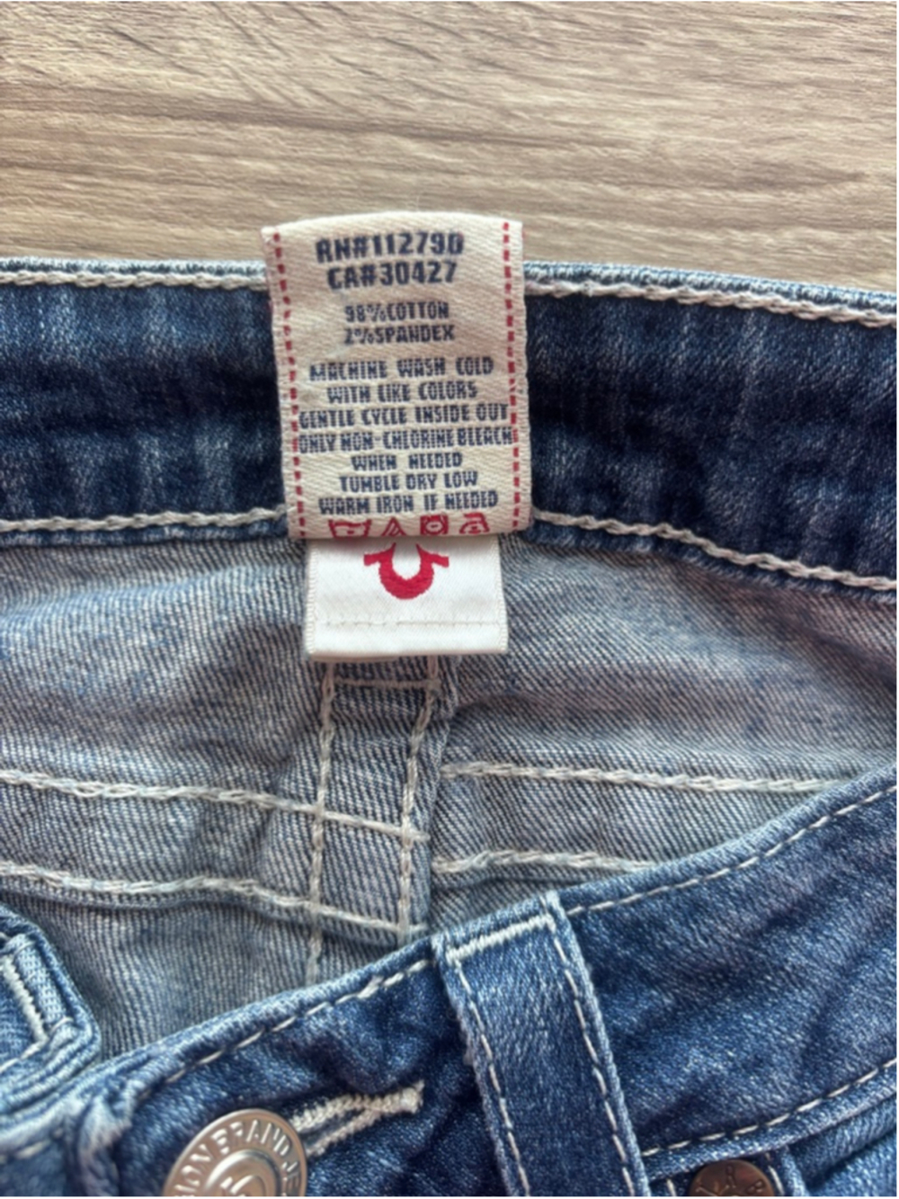 True Religion Rainbow Stitch Boot Cut Jeans Womens Size 27 - Picture 8 of 13